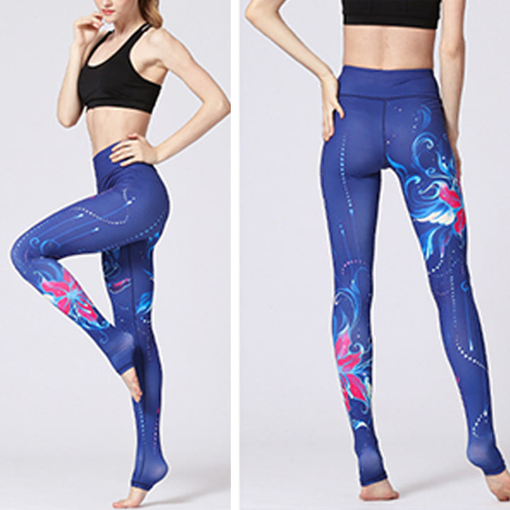 Pantalones de diseño con estampado Floral de flor de loto con Buddha Stones, mallas deportivas para Yoga y Fitness, pantalones de Yoga para mujer - image 22