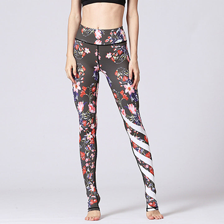 Pantalones de diseño con estampado Floral de flor de loto con Buddha Stones, mallas deportivas para Yoga y Fitness, pantalones de Yoga para mujer - image 30