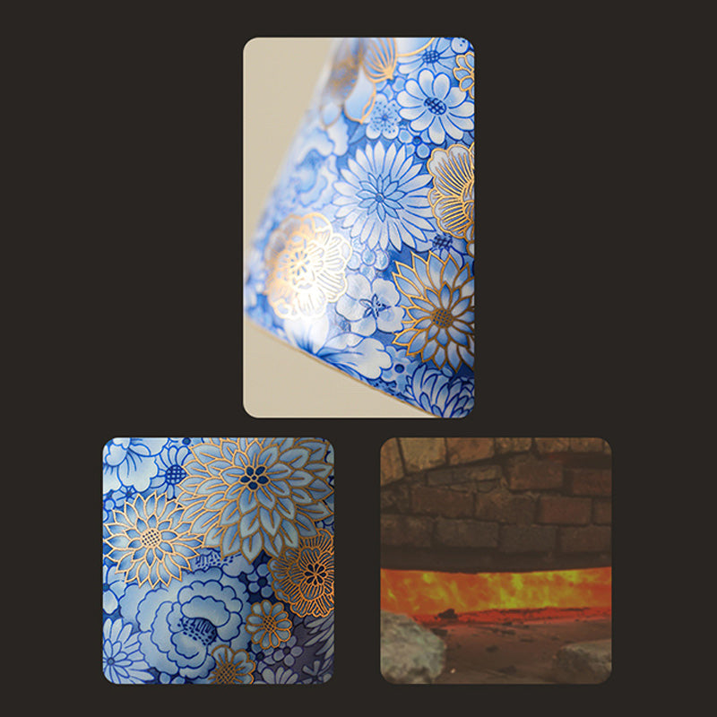 Buddha Stones, loto, crisantemo, flor de ciruelo, taza de té, taza de té de Kung Fu, tetera