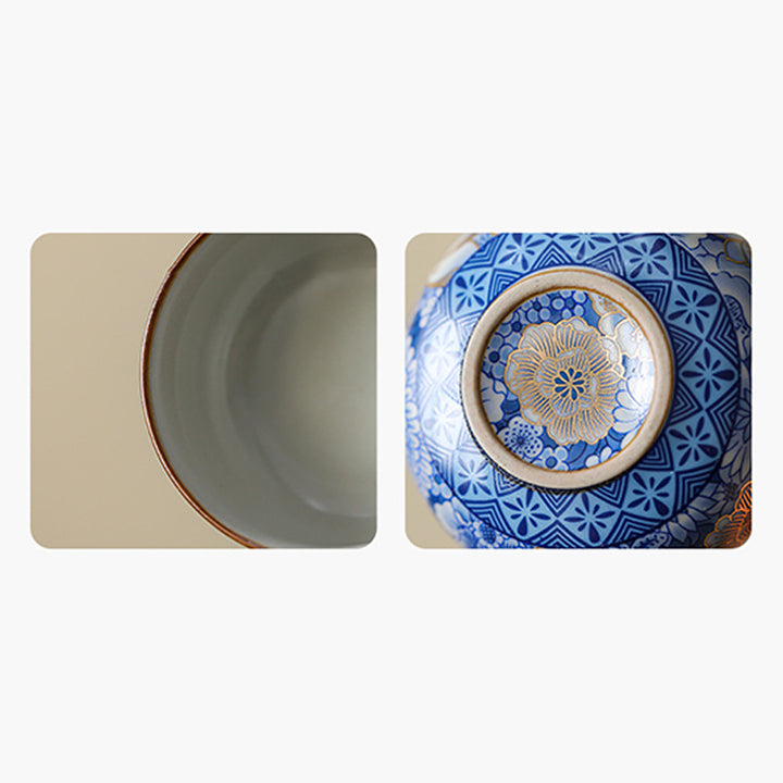 Buddha Stones, loto, crisantemo, flor de ciruelo, taza de té, taza de té de Kung Fu, tetera