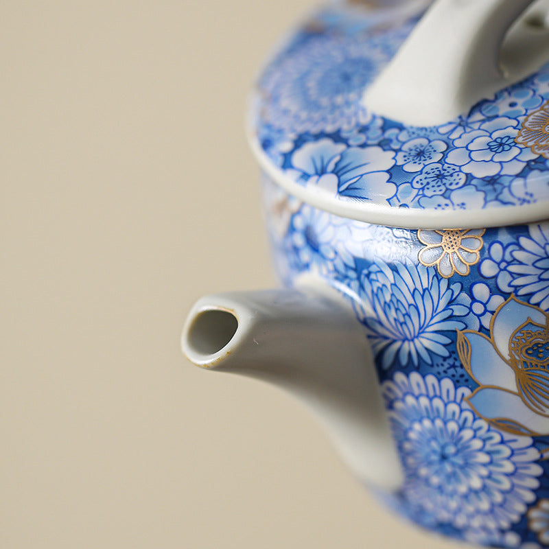 Buddha Stones, loto, crisantemo, flor de ciruelo, taza de té, taza de té de Kung Fu, tetera