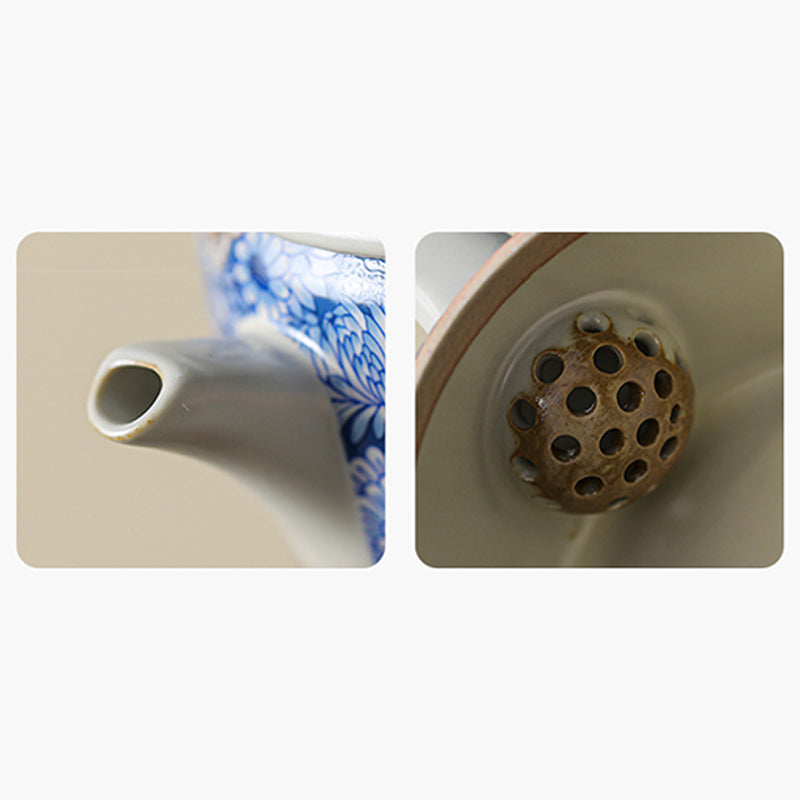 Buddha Stones, loto, crisantemo, flor de ciruelo, taza de té, taza de té de Kung Fu, tetera