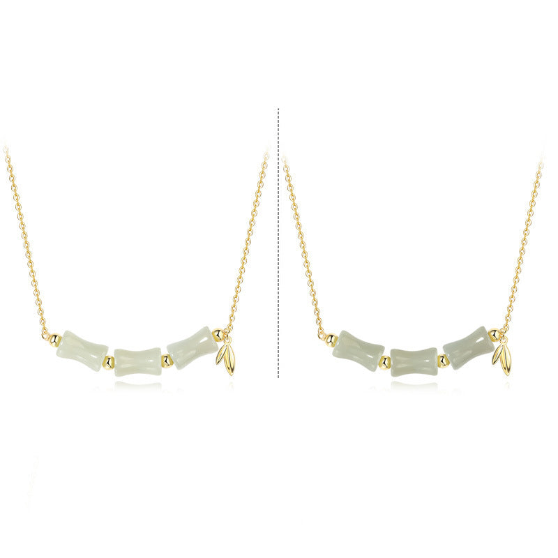 Pulsera con colgante de plata de ley 925 con Buddha Stones , jade hetiano, bambú Fu, personaje de prosperidad - image 11