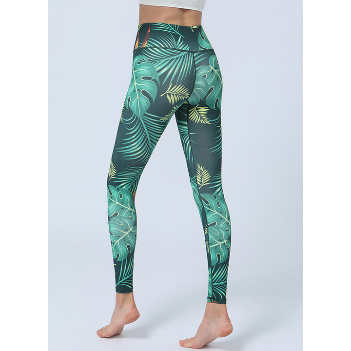 Pantalones con estampado de Buddha Stones, mallas deportivas de cintura alta para Yoga, pantalones de Yoga para mujer - image 2