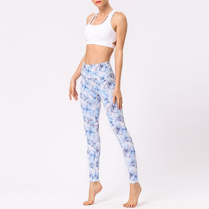 Pantalones de flores con estampado multicolor de Buddha Stones, mallas deportivas para ejercicio, Fitness, cintura alta, pantalones de Yoga para mujer - image 20