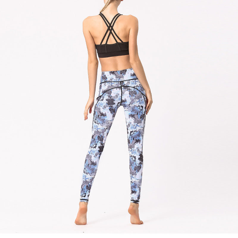 Pantalones con estampado colorido de Buddha Stones, mallas deportivas para ejercicio, pantalones de Yoga para mujer - image 3