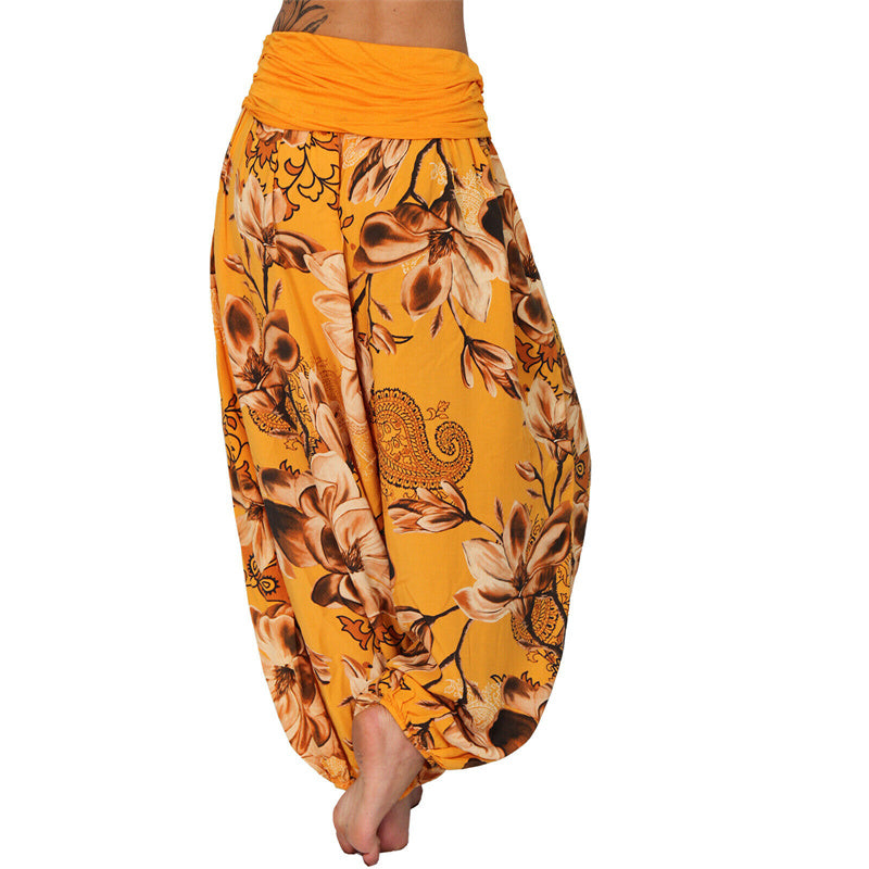 Pantalones de yoga para mujer con diseño de hojas de flores y piedras de Buddha Stones - image 36