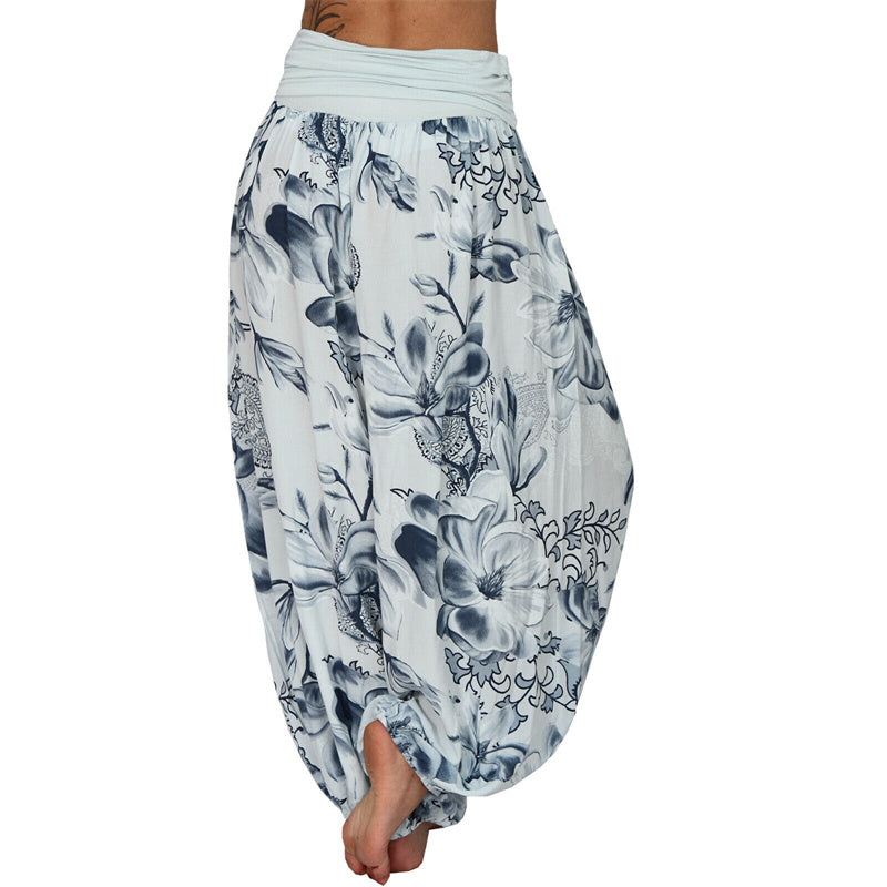 Pantalones de yoga para mujer con diseño de hojas de flores y piedras de Buddha Stones - image 21