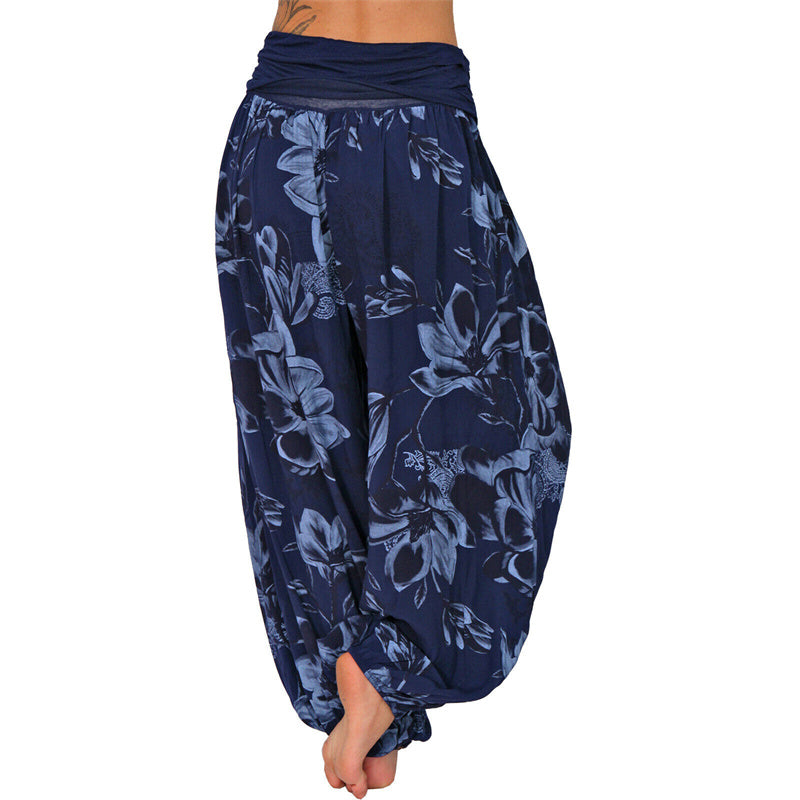Pantalones de yoga para mujer con diseño de hojas de flores y piedras de Buddha Stones - image 27