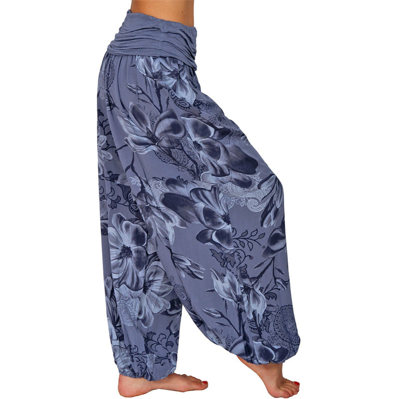 Pantalones de yoga para mujer con diseño de hojas de flores y piedras de Buddha Stones - image 23