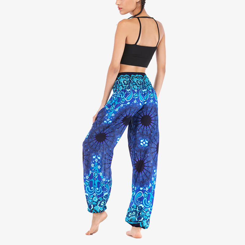 Pantalones de yoga para mujer con estampado geométrico de mandala y piedras de Buddha Stones - image 14