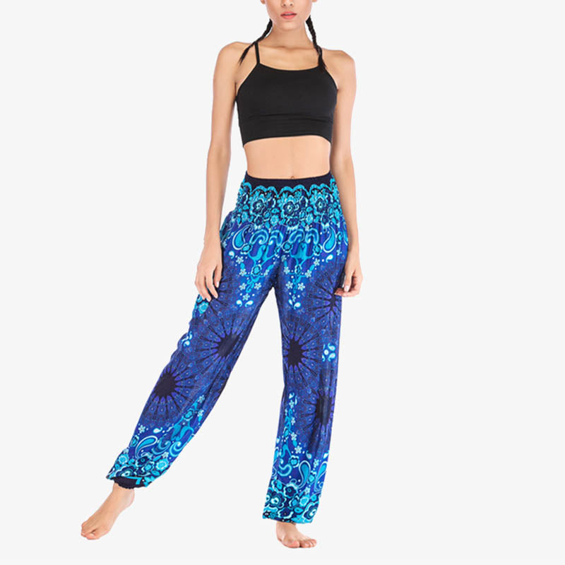 Pantalones de yoga para mujer con estampado geométrico de mandala y piedras de Buddha Stones - image 14