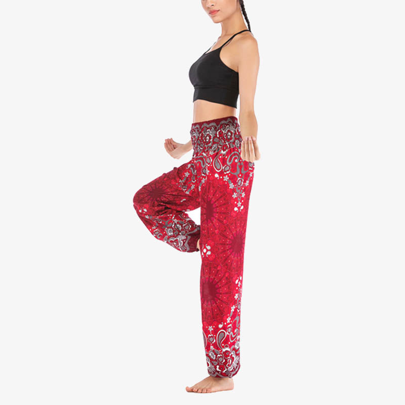 Pantalones de yoga para mujer con estampado geométrico de mandala y piedras de Buddha Stones - image 20