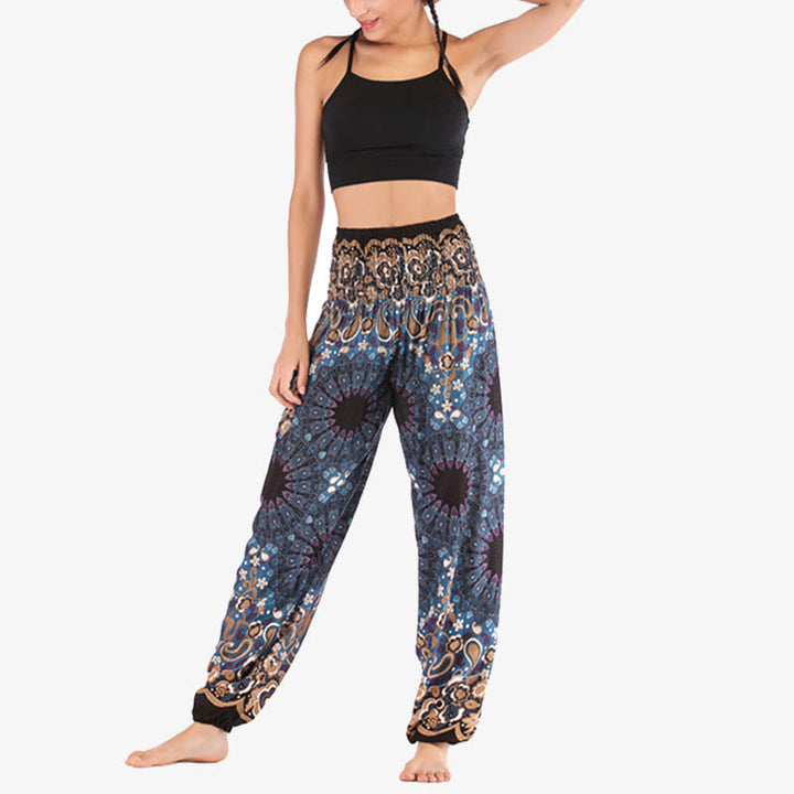 Pantalones de yoga para mujer con estampado geométrico de mandala y piedras de Buddha Stones - image 31