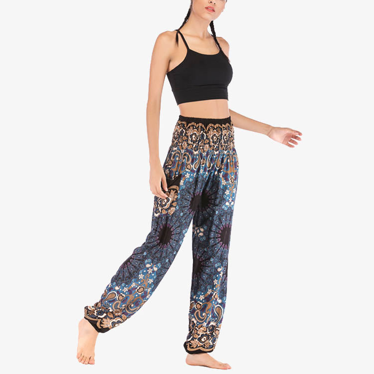 Pantalones de yoga para mujer con estampado geométrico de mandala y piedras de Buddha Stones - image 28