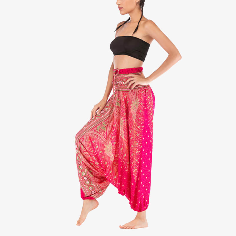 Mono de yoga para mujer con estampado geométrico de plumas y dos estilos de Buddha Stones - image 15