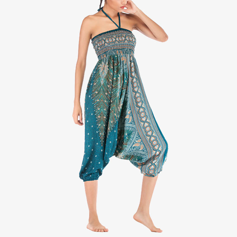 Mono de yoga para mujer con estampado geométrico de plumas y dos estilos de Buddha Stones - image 34