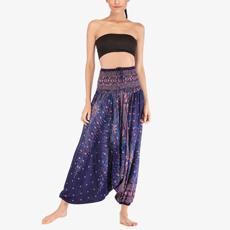 Mono de yoga para mujer con estampado geométrico de plumas y dos estilos de Buddha Stones - image 38