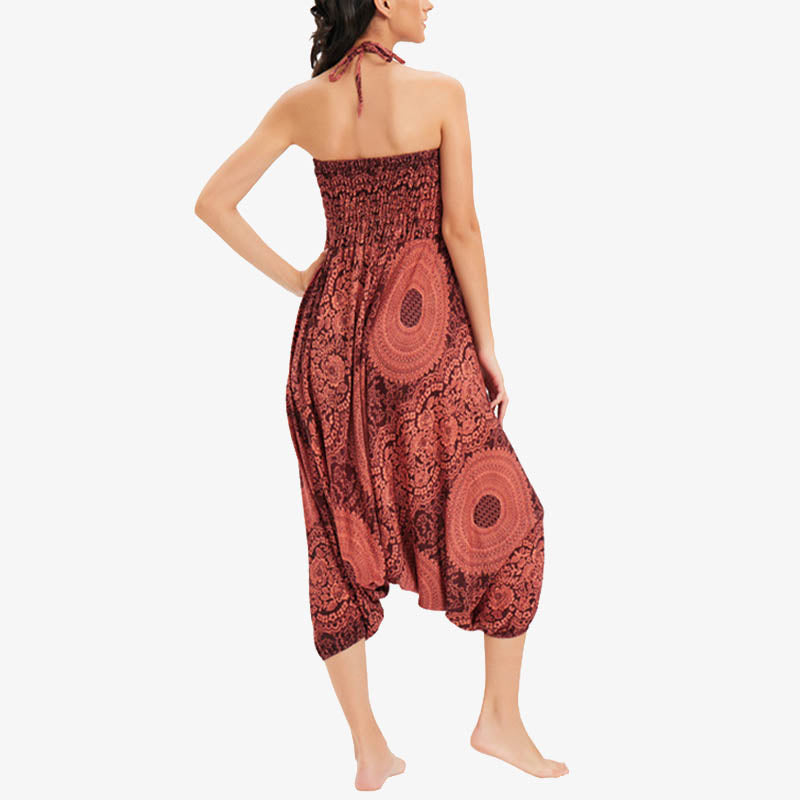 Buddha Stones de dos estilos Redondo Geométrico Suelto Casual Harem Pantalones Mono Pantalones de yoga para mujer - image 15