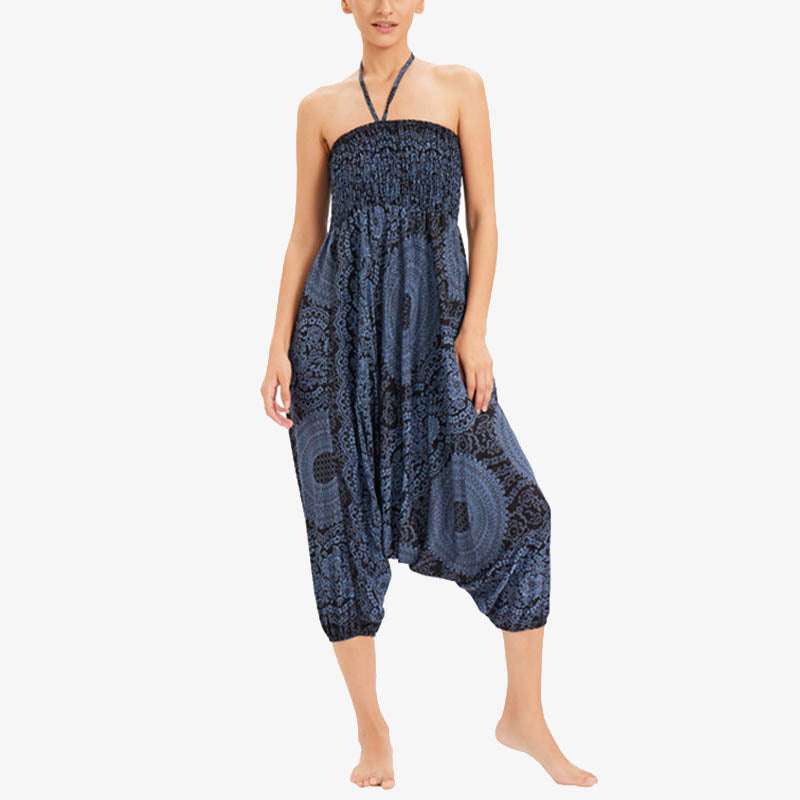 Buddha Stones de dos estilos Redondo Geométrico Suelto Casual Harem Pantalones Mono Pantalones de yoga para mujer - image 21