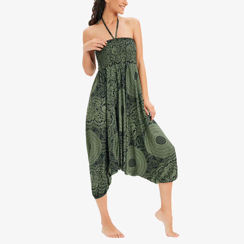 Buddha Stones de dos estilos Redondo Geométrico Suelto Casual Harem Pantalones Mono Pantalones de yoga para mujer - image 27