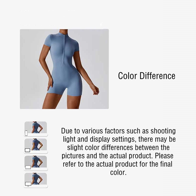 Mono de manga corta con cremallera elástica alta con Buddha Stones , mono deportivo para mujer, Yoga y Fitness - image 16