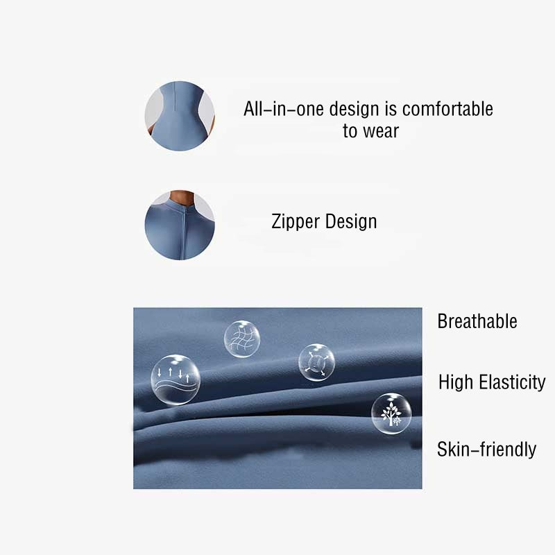 Mono de manga corta con cremallera elástica alta con Buddha Stones , mono deportivo para mujer, Yoga y Fitness - image 15