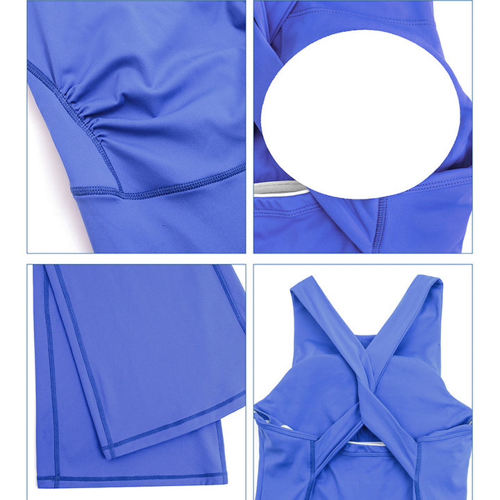 Buddha Stones Mujeres Entrenamiento Entrecruzado Sin Mangas Flare Mono Deportes Fitness Yoga Body - image 20