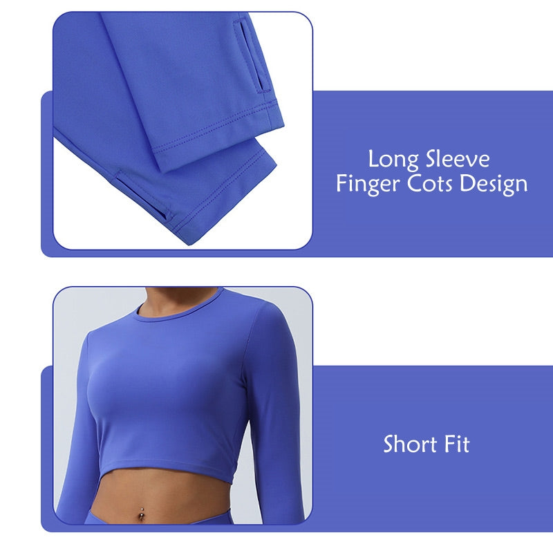 Buddha Stones Mujeres Entrenamiento Manga Larga Entrecruzada Sin Espalda Top Tee Leggings Deportes Fitness Yoga Traje - image 10