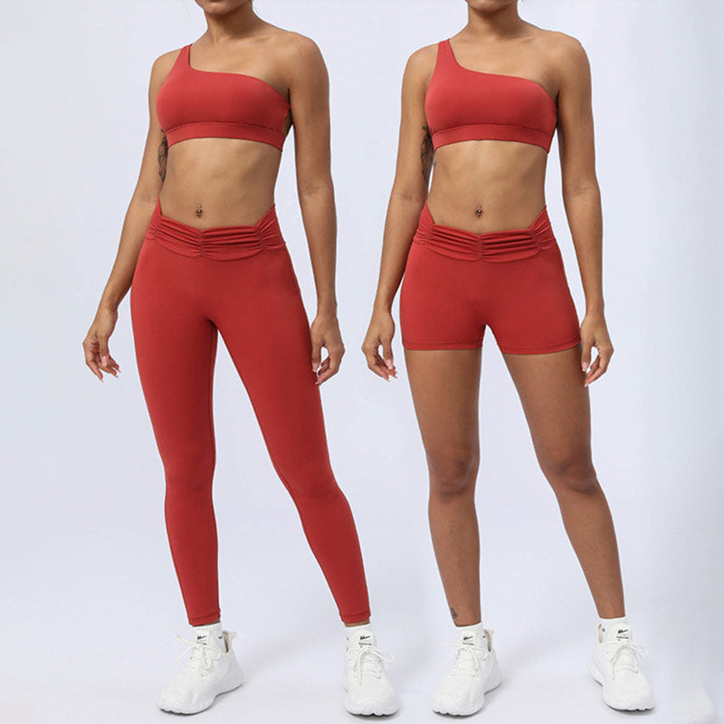 Buddha Stones 2 piezas sin espalda diseño asimétrico top sujetador pantalones cortos polainas pantalones fitness yoga conjunto - image 8