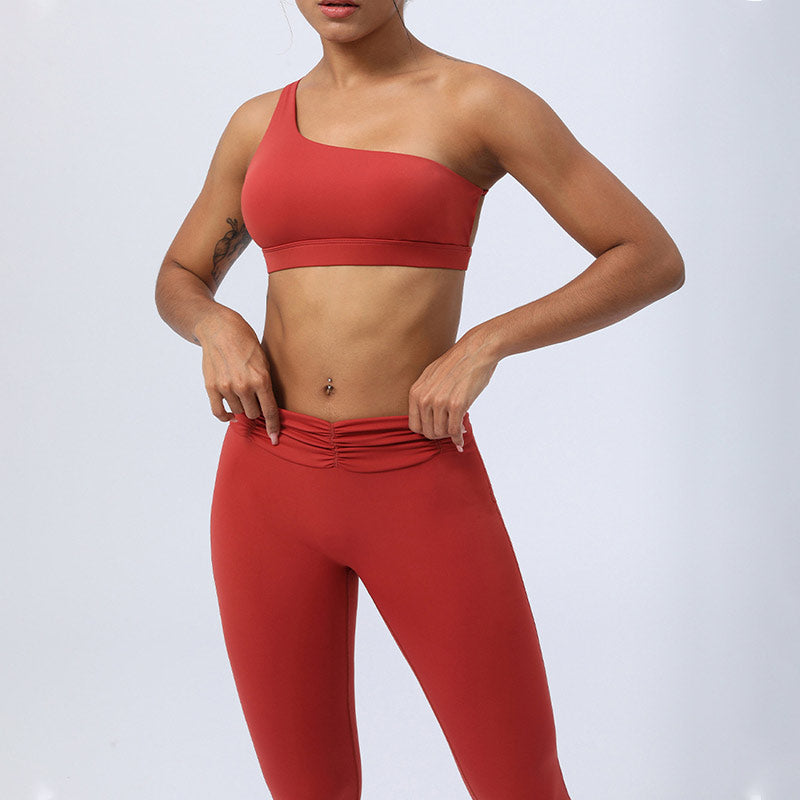 Buddha Stones 2 piezas sin espalda diseño asimétrico top sujetador pantalones cortos polainas pantalones fitness yoga conjunto - image 13