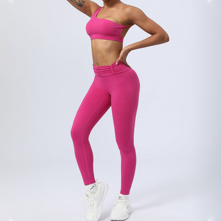 Buddha Stones 2 piezas sin espalda diseño asimétrico top sujetador pantalones cortos polainas pantalones fitness yoga conjunto - image 24