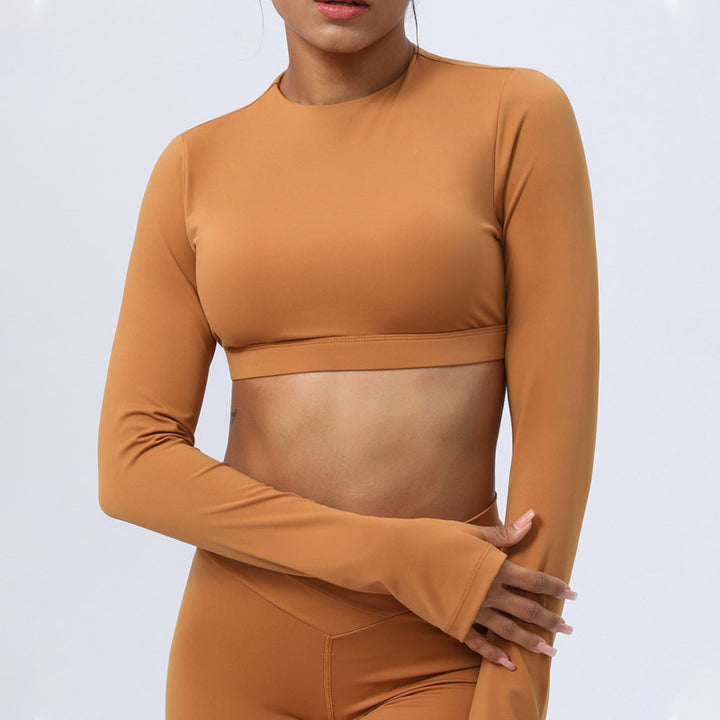 Buddha Stones - Conjunto de 2 piezas de manga larga sin espalda, sujetador, polainas, pantalones, fitness, yoga