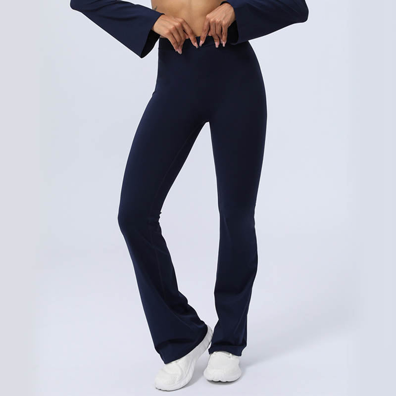 Buddha Stones de manga larga sin espalda correa superior sujetador pantalones acampanados fitness yoga traje - image 29