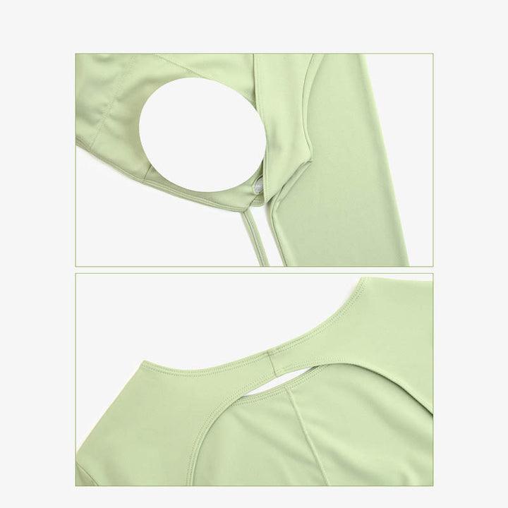 Buddha Stones de manga larga sin espalda correa superior sujetador pantalones acampanados fitness yoga traje - image 16