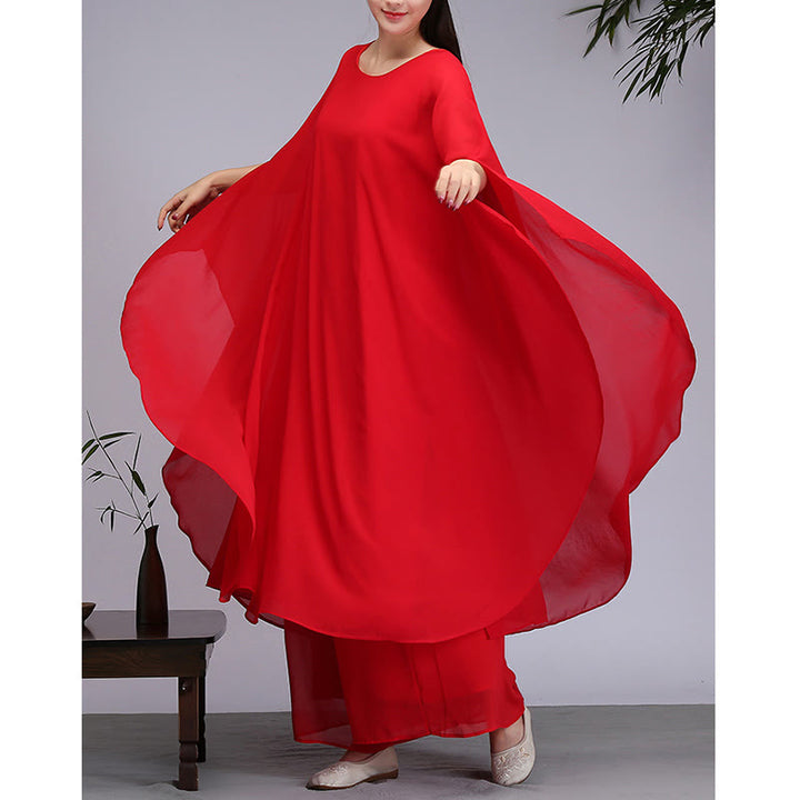 Vestido midi con diseño Simple de Buddha Stones, pantalones de pierna ancha, ropa de meditación, práctica Zen espiritual, Yoga y baile - image 13