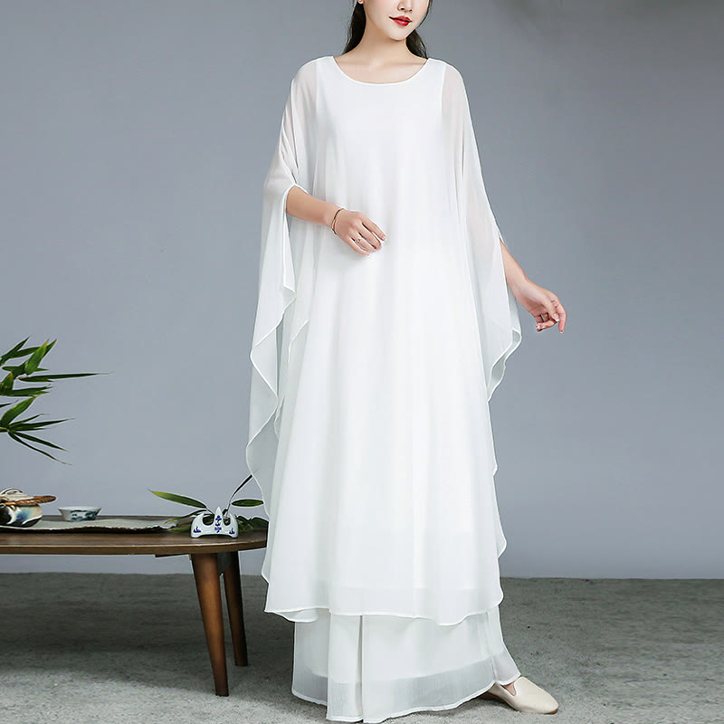 Vestido midi con diseño Simple de Buddha Stones, pantalones de pierna ancha, ropa de meditación, práctica Zen espiritual, Yoga y baile - image 2