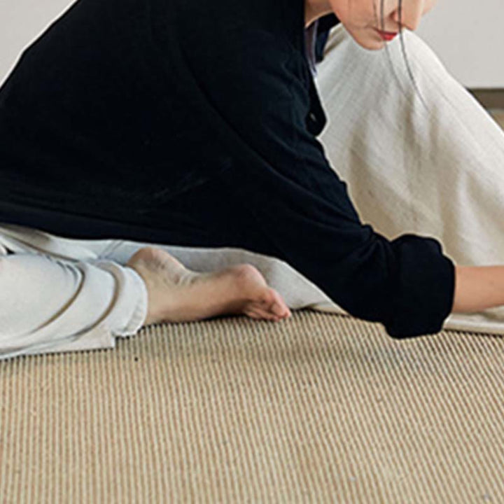 Buddha Stones, abrigo liso de manga larga, chaqueta, pantalones de pierna ancha, ropa de meditación Zen Tai Chi Yoga - image 18