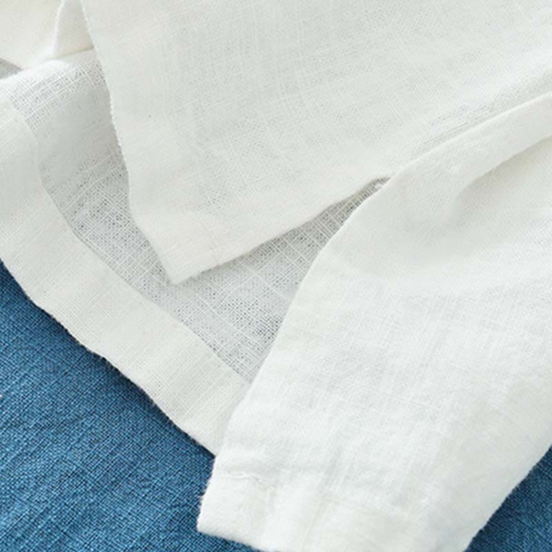 Blusa de lino de ramio con Buddha Stones , camisa para mujer, ropa estilo Hanfu chino - image 22