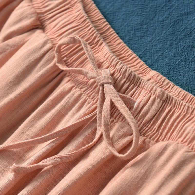 Pantalones de pierna ancha lisos con Buddha Stones , pantalones de yoga para mujer con bolsillos - image 37