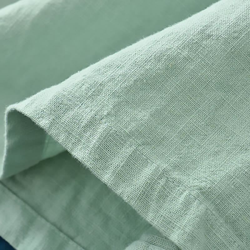 Blusa suelta de lino de ramio con Buddha Stones , camisa de manga larga para mujer, Top chino Hanfu - image 7