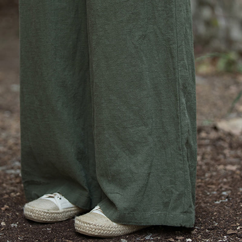 Pantalones de pierna ancha retro con Buddha Stones , pantalones de yoga informales para mujer con bolsillos - image 35