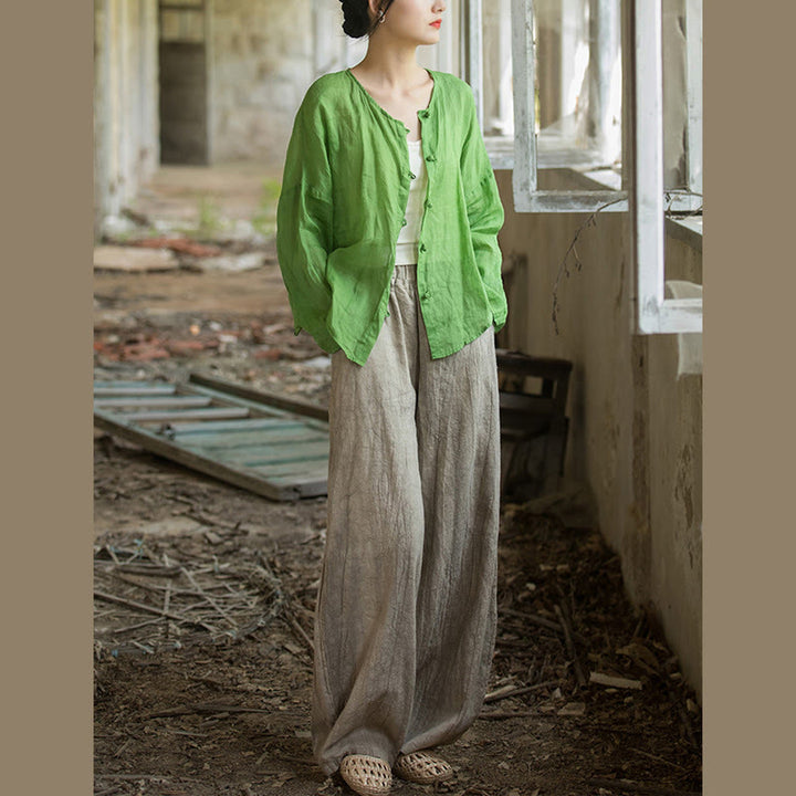 Buddha Stones Retro Tie Dye Harem Pantalones Casual Mujer Yoga Pantalones Con Bolsillos - image 10