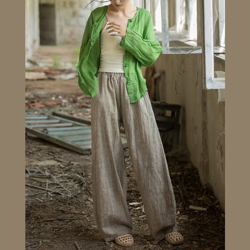 Buddha Stones Retro Tie Dye Harem Pantalones Casual Mujer Yoga Pantalones Con Bolsillos - image 11