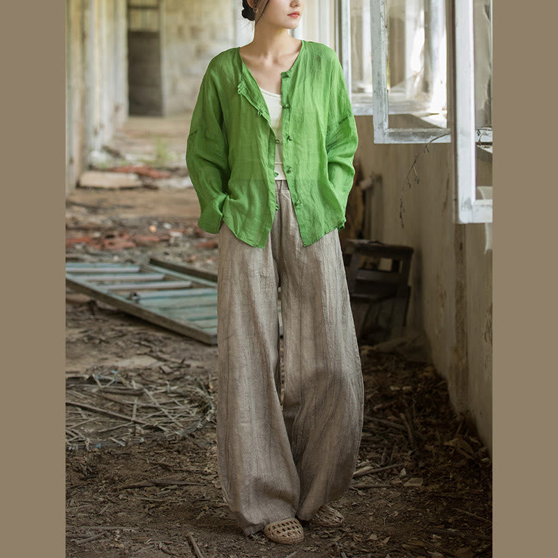 Buddha Stones Retro Tie Dye Harem Pantalones Casual Mujer Yoga Pantalones Con Bolsillos - image 14