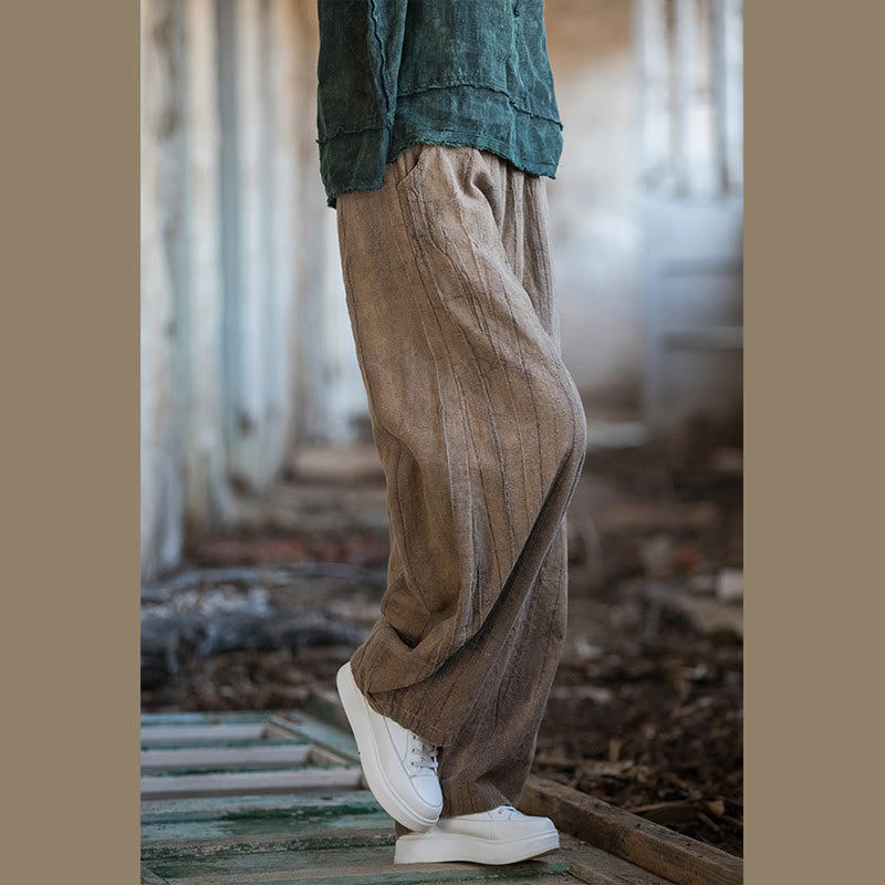 Buddha Stones Retro Tie Dye Harem Pantalones Casual Mujer Yoga Pantalones Con Bolsillos - image 23