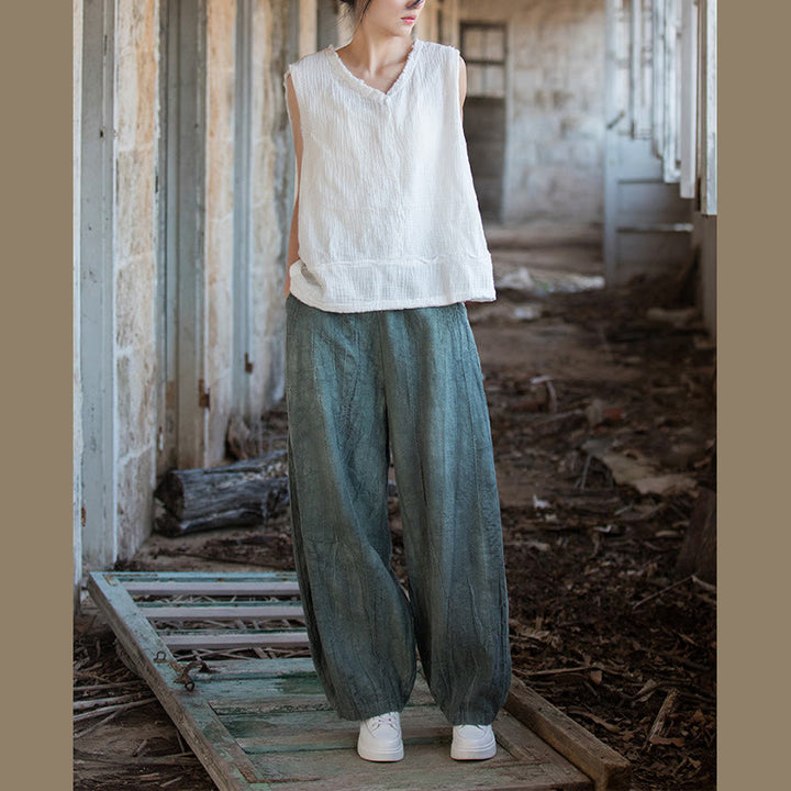 Buddha Stones Retro Tie Dye Harem Pantalones Casual Mujer Yoga Pantalones Con Bolsillos - image 30