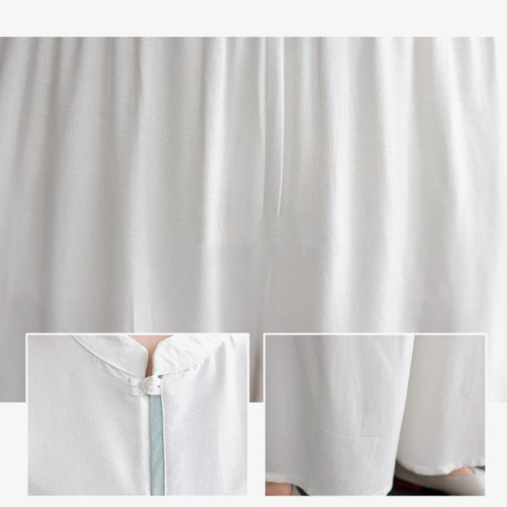 Conjunto de ropa de lino y algodón para mujer, camisa de manga larga, Top, pantalones, meditación Zen, Tai Chi, 2 uds. , Buddha Stones