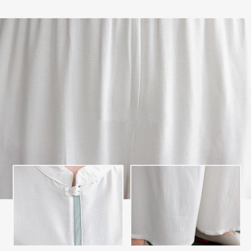 Conjunto de 2 piezas de traje Tang con Buddha Stones , camisa de manga larga, pantalones y meditación Zen Tai Chi, ropa de lino y algodón para mujer - image 9