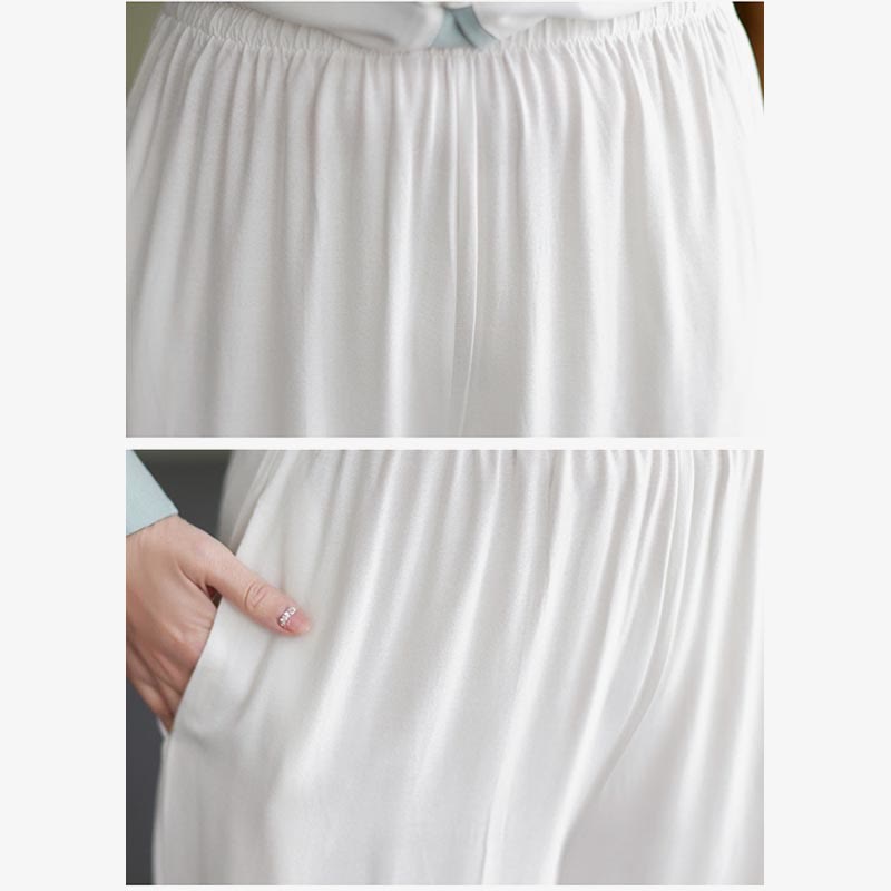 Conjunto de 2 piezas de traje Tang con Buddha Stones , camisa de manga larga, pantalones y meditación Zen Tai Chi, ropa de lino y algodón para mujer - image 13